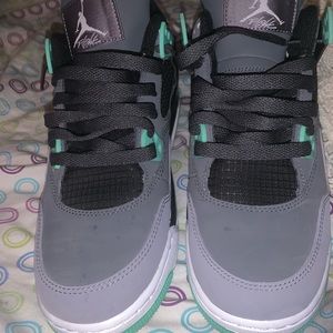 jordan retro 4s "green glow "
